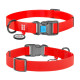 Collar Waudog Waterproof - ошейник для собак водостойкий с QR паспортом, пластиковый фастекс, красный