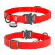 Collar Waudog Waterproof - ошейник для собак водостойкий с QR паспортом, металлическая пряжка-фастекс, красный