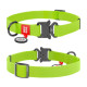 Collar Waudog Waterproof - ошейник для собак водостойкий с QR паспортом, металлическая пряжка-фастекс, зелёный