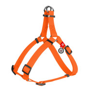 Collar Waudog Waterproof - шлея для собак водостійка, з QR-паспортом, металева пряжка-фастекс, помаранчева