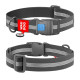 Collar Waudog Waterproof - ошейник для собак водостойкий с QR паспортом, пластиковый фастекс, светоотражающий, чёрный
