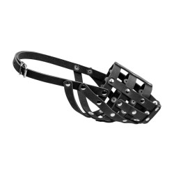 Collar - намордник для собак шкіряний м'який, для доберманів, самок вівчарок і далматинцев, обхват морди 26 см, довжина 11 см