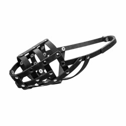 Collar - намордник для собак шкіряний м'який, для лабрадорів і самок ротвейлерів, обхват морди 34 см, довжина 11 см