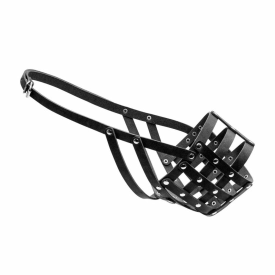 Collar - намордник для собак шкіряний м'який, для кавказької вівчарки, московської сторожової, ньюфаундленду, обхват морди 40 см, довжина 11 см