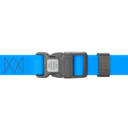 Collar Waudog Waterproof - шлея для собак анатомическая Н-подобная водостойкая, с QR-паспортом, пластиковая пряжка-фастекс, голубая