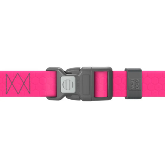 Collar Waudog Waterproof - шлея для собак анатомічна Н-подібна водостійка, з QR-паспортом, пластикова пряжка-фастекс, рожева
