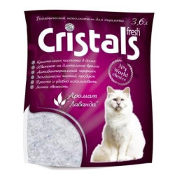 Cristals Fresh - силикагелевый наполнитель с ароматом лаванды