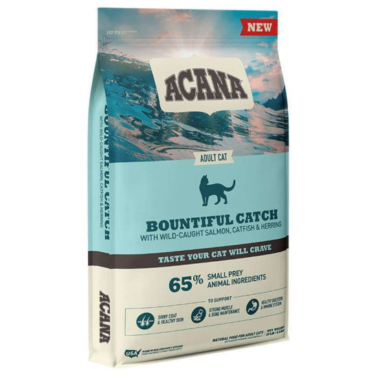 Acana Bountiful Catch (Акана)  - взрослые кошки, с лососем и селдью