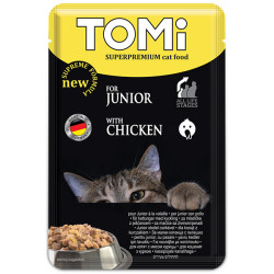 Tomi - консервированный корм для котят, с курицей, кусочки в соусе