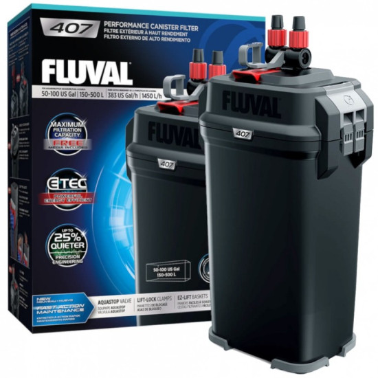 Hagen Fluval 407 - аквариумный фильтр внешний до 500 литров
