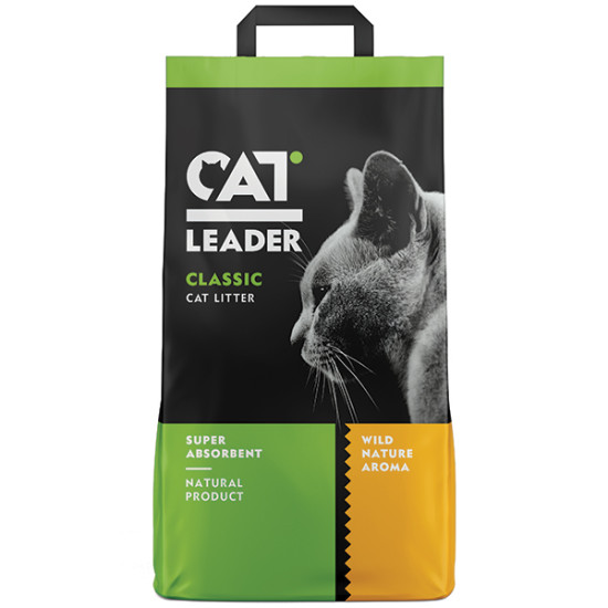 Cat Leader Classic Wild - глиняный наполнитель с ароматом