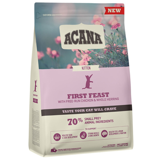 Acana First Feast Kitten (Акана)  - котята, с курицей и селдью