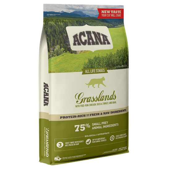 Acana Grasslands (Акана) - коти всіх вікових груп, з куркою, індичкою та качкою