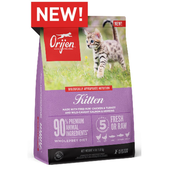 Orijen Kitten (Оріджен) - кошенята, з куркою, індичкою та рибою
