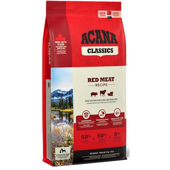 Acana Classics Red Meat Recipe (Акана) - собаки всіх порід і вікових груп, з ягням, свининою та яловичиною