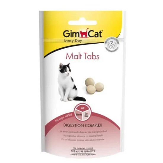 GimCat Every Day Malt Tabs - ласощі для котів шерствевивідні