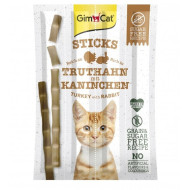 GimCat Sticks - ласощі для котів, з індичкою та кроликом