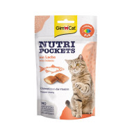 GimCat Nutri Pockets - ласощі для котів, з лососем