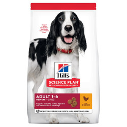 Hill's Canine Adult Medium Chicken - дорослі собаки середніх порід, з куркою