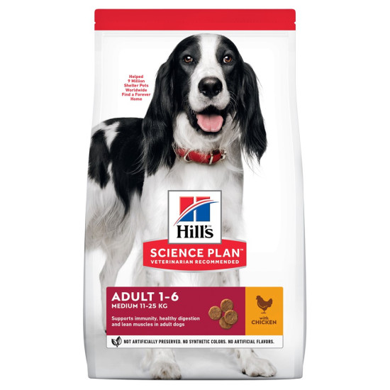 Hills Canine Adult Medium Chicken (Хиллс) - взрослые собаки средних пород, с курицей