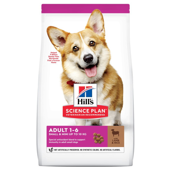 Hills Canine Adult Small & Miniature Lamb&Rice (Хиллс) - взрослые собаки мелких и миниатюрных пород, с ягнёнком