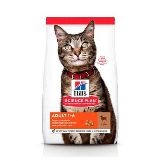 Hills Feline Adult Optimal Care Lamb - дорослі кішки, з ягням