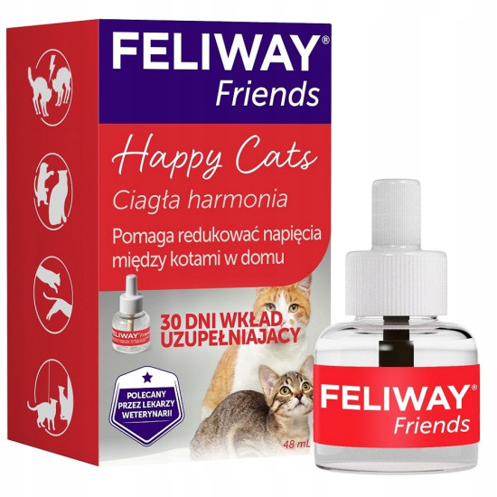 Feliway Friends (Феливей) - модулятор поведения для кошек, сменный блок для диффузора