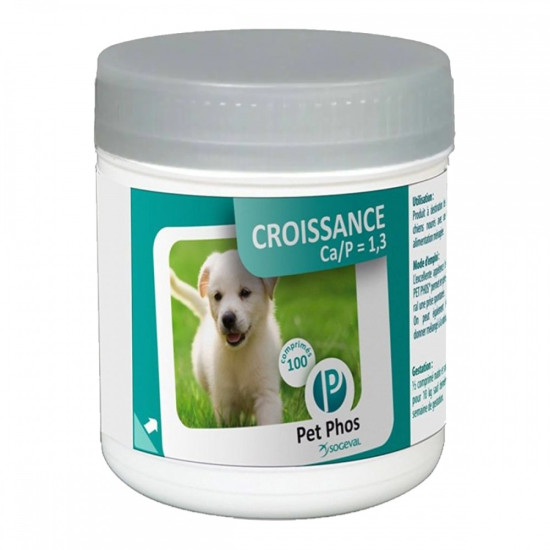 Pet Phos Croissance (Пет Фос Кроассанс) - витаминно-минеральный комплекс для собак на кормовом питании