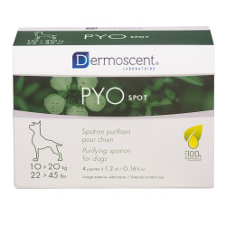 Dermoscent Pyo Spot-on (Дермосент Піо Cпот-он) - краплі для місцевого нанесення при гострих і хронічних інфекційних захворюваннях шкіри у собак і котів
