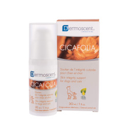 Dermoscent Cicafolia (Дермосент Цикафолія) – гель-емульсія для відновлення шкіри у котів і собак