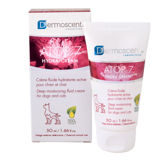 Dermoscent Atop 7 Hydra Cream (Дермосент Атоп 7 Гидро) - крем успокаивающий для кошек и собак при аллергии