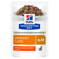 Hill's Feline s/d - консервована дієта для котів при сечокам'яній хворобі, з куркою