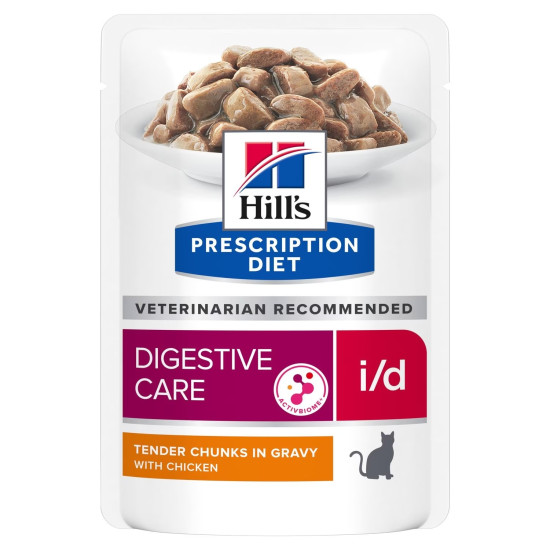Hills Feline i/d ActivBiome+ (Хиллс) - консервированная диета для кошек при заболеваниях желудочно-кишечного тракта, с курицей