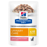 Hill's Feline c/d with Salmon - консервована дієта для котів для підтримки здоров'я сечовивідних шляхів, з лососем