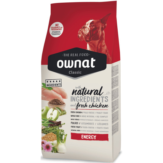 Ownat Classic Dog Adult Energy (Овнат) - дорослі активні собаки, з куркою