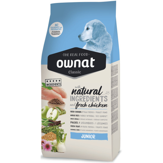 Ownat Classic Junior (Овнат) - цуценята, з куркою