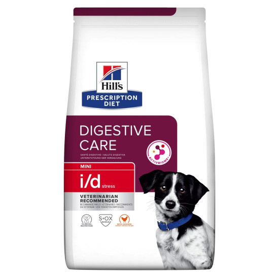 Hills Canine I/D Stress Mini ActivBiome+ (Хиллс) - диета для собак, склонных к стрессу при расстройствах пищеварения