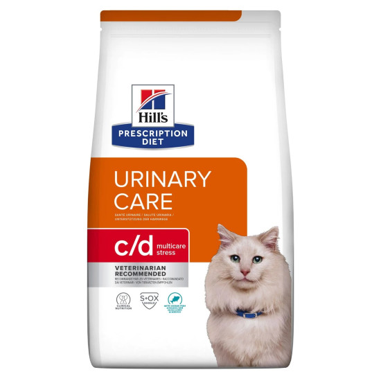 Hills Feline c/d Urinary Stress - дієта для схильних до стресу котів при сечокамяній хворобі, з куркою
