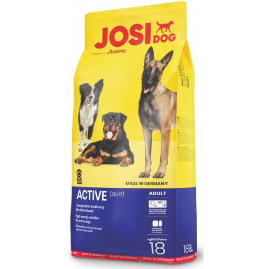 Josera JosiDog Active (Йозера ЙосиДог) - взрослые активные собаки, с курицей