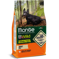 Monge BWild Grain Free Duck with Potatoes Adult Mini (Монж БіВайлд) - дорослі собаки дрібних порід, з качкою