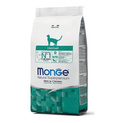 Monge Cat Natural Superpremium Hairball Chicken (Монж Натурал) - для виведення шерсті у дорослих кішок, з куркою