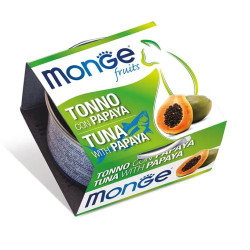 Monge Cat Fruits Tuna with Papaya (Монж Фрутс) - консервований корм для котів, з тунцем, шматочки в соусі