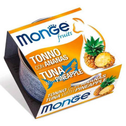 Monge Cat Fruits Tuna with Pineapple (Монж Фрутс) - консервований корм для котів, з тунцем, шматочки в соусі