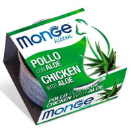 Monge Kitten Fruits Chicken with Aloe (Монж Фрутс) - консервований корм для кошенят, з куркою, шматочки в соусі