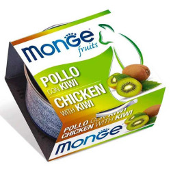 Monge Cat Fruits Chicken with Kiwi (Монж Фрутс) - консервований корм для котів, з куркою, шматочки в соусі