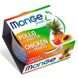 Monge Cat Fruits Chicken with Fruits (Монж Фрутс) - консервований корм для котів, з куркою, шматочки в соусі