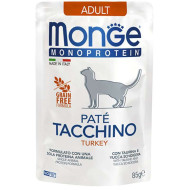 Monge Cat Monoprotein Adult Turkey (Монж Монопротеин) - консервированный корм для кошек, с индейкой, паштет