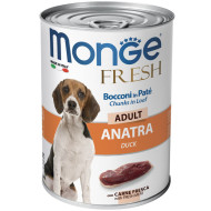 Monge Fresh Dog Adult Duck (Монж Фреш) - консервированный корм для собак, с уткой