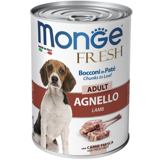 Monge Fresh Dog Adult Lamb (Монж Фреш) - консервований корм для собак, з ягням