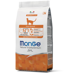 Monge Cat Natural Superpremium Monoprotein Sterilised Duck (Монж Натурал) - дорослі стерилізовані коти, з качкою